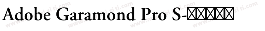 Adobe Garamond Pro S字体转换
